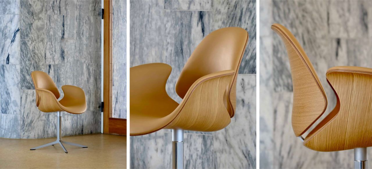 Датский дизайн в духе Финна Юля: кресло для переговорной в офисе «Союз-М»